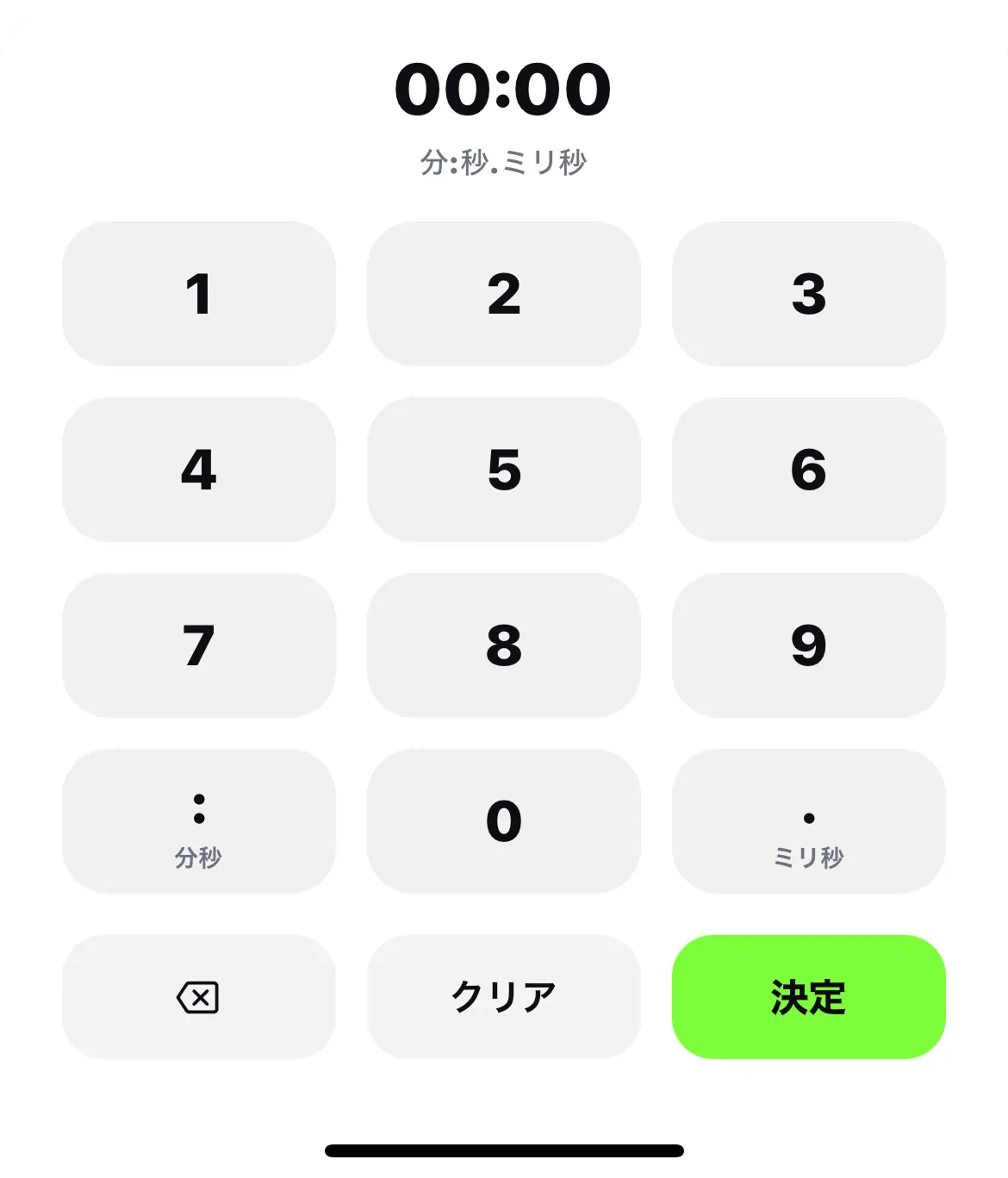 TrackNoteタイム入力専用カスタムキーボード
